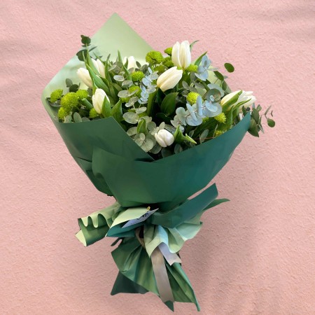White Tulip Bouquet